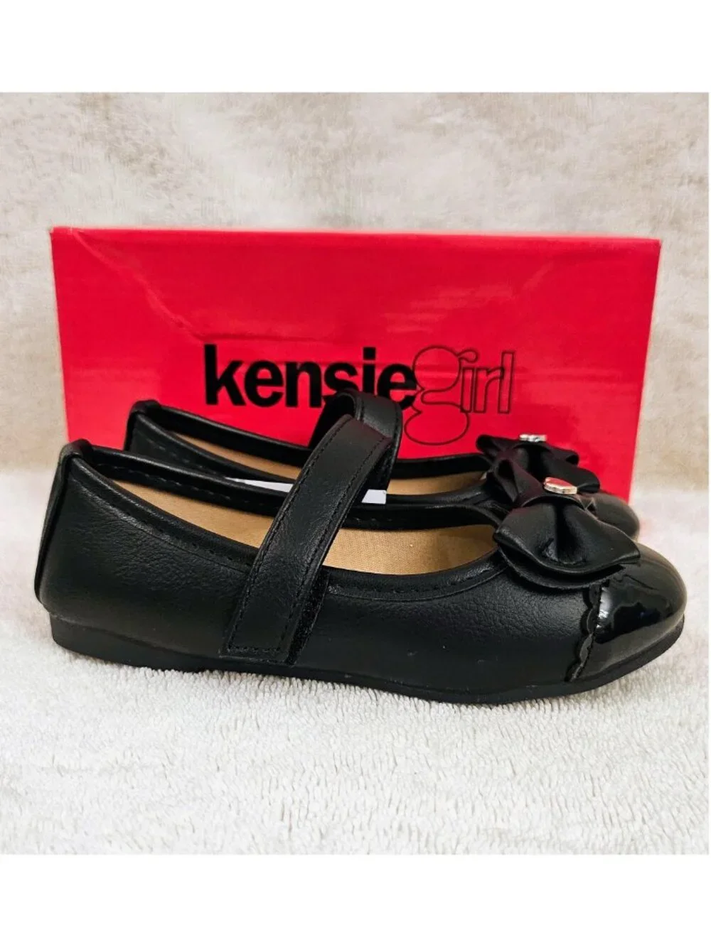 Kensie Girl Black Patent Dress Shoes
